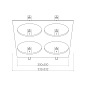 SDL-CB-4180F Светильник квадратный G53 Downlight   -  Встраиваемые светильники 